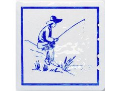 D-Majolika Haga1D рыбак Декор 11,5х11,5