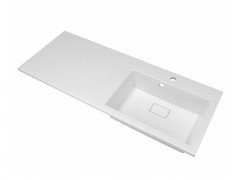 Умывальник мебельный Florentina Аванти 1200R, искусственный мрамор, белый