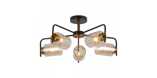 Потолочная люстра Illumico IL8248-5COU-79 BK GD