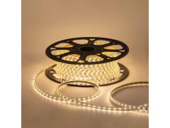 Светодиодная влагозащищенная лента OGM 5W/m 60LED/m 2835SMD теплый белый 50M O17-01