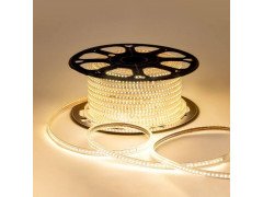 Светодиодная влагозащищенная лента OGM 7W/m 120LED/m 2835SMD теплый белый 50M O17-07