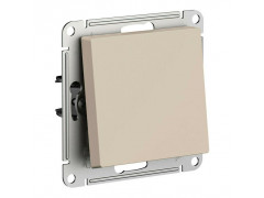 Переключатель одноклавишный перекрестный Systeme Electric AtlasDesign 10A 250V песочный ATN001271