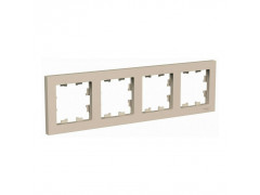 Рамка 4-постовая Systeme Electric AtlasDesign песочный ATN001204