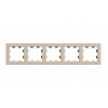 Рамка 5-постовая Systeme Electric AtlasDesign песочный ATN001205