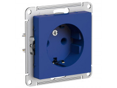 Розетка 2К+З Systeme Electric AtlasDesign 16A 250V аквамарин ATN001143