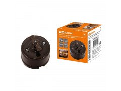 Выключатель поворотный с ручкой TDM Electric Болонь 10А 250V коричневый SQ1820-0310